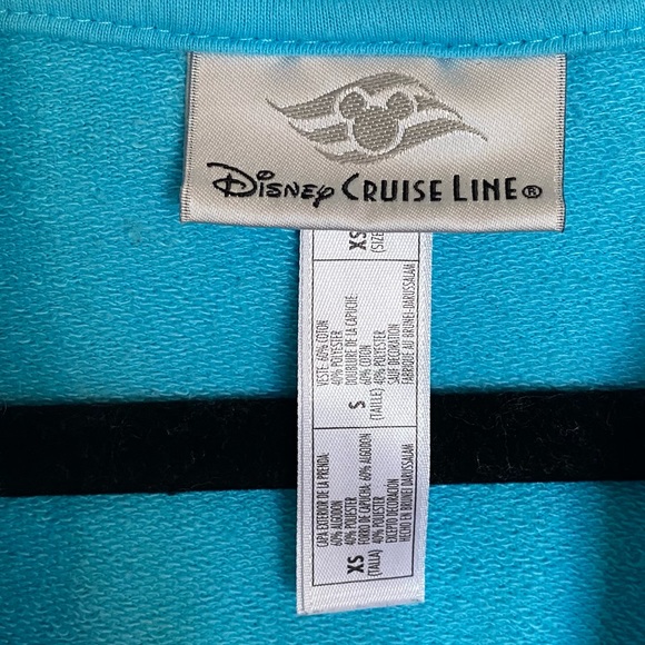 Women's Blue Bahamas Disney Cruise Line Zip Up Jacket Size XS - Picture 8 of 8